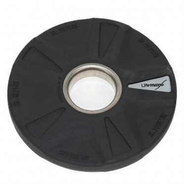 Lifemaxx Olympic Discs Rubber coated 5 grip 2,5 kg LMX 92 